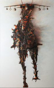 Red rider, War, 2010, oil on canvas, 195cm X 120cm.