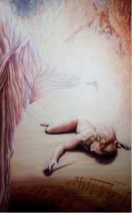 Swan Song , 122 X 76cm. , oil on canvas.